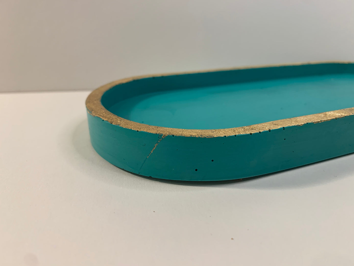 I'm fine | Golden large oval tray - defect