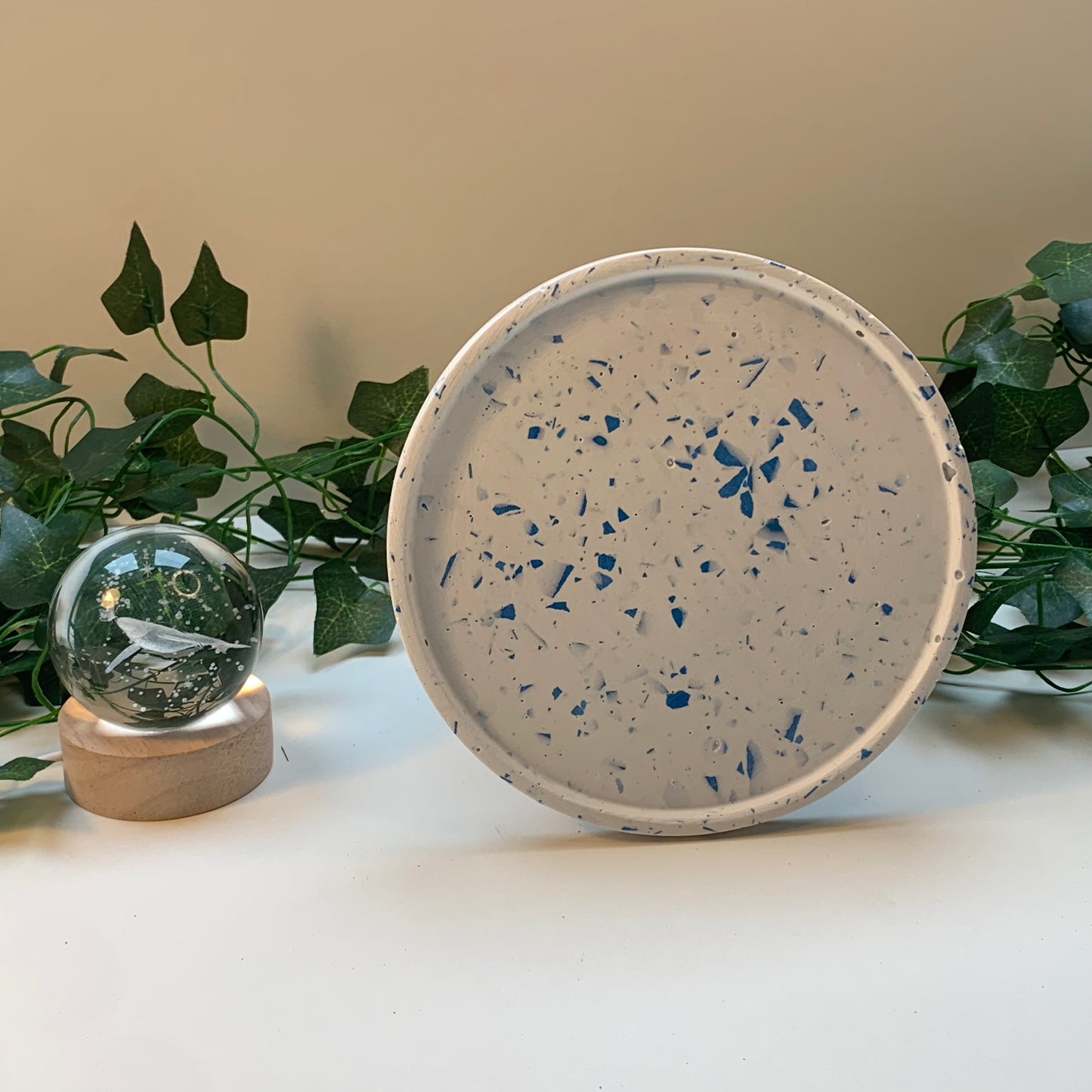 Indigo | Full set of tray, plate and coasters