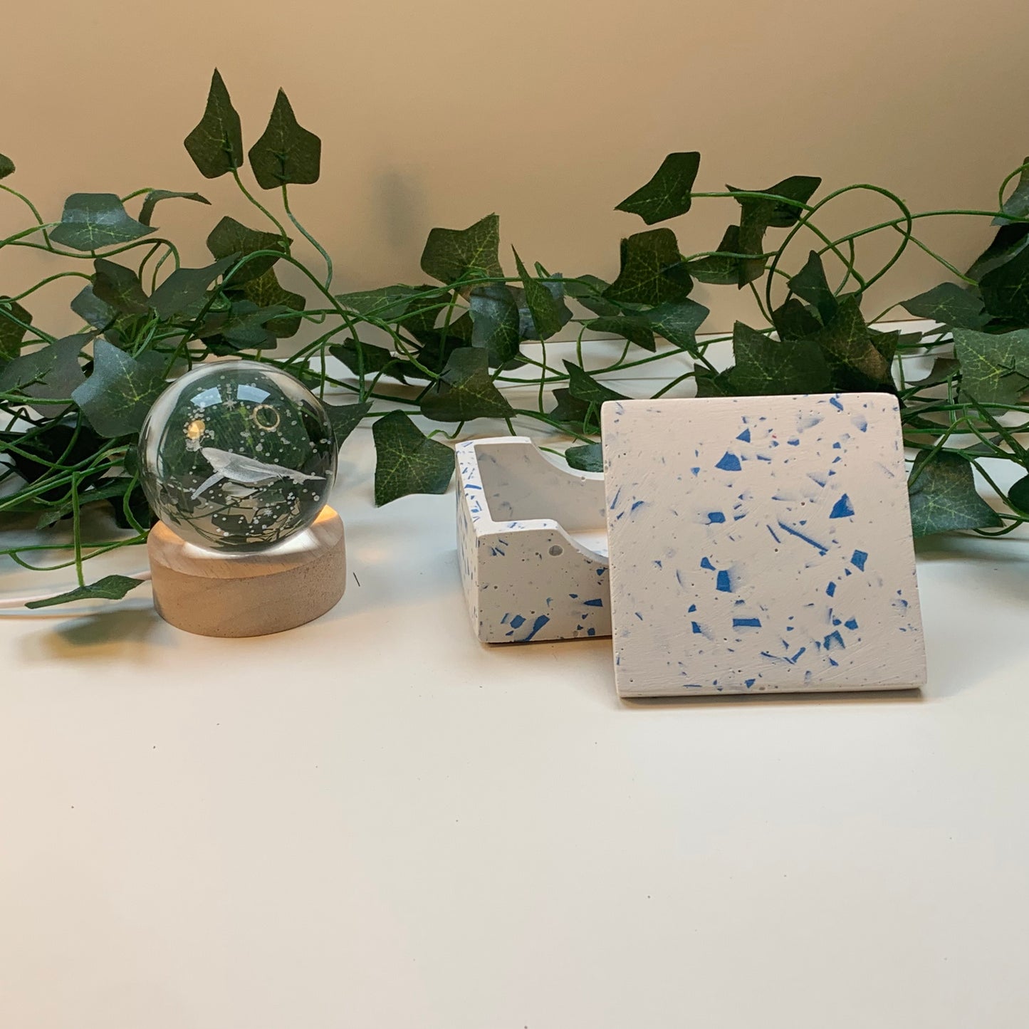 Indigo | Holder and coasters