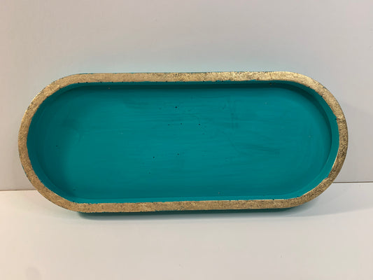I'm fine | Golden large oval tray - defect