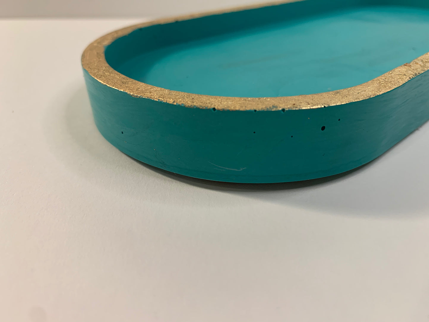 I'm fine | Golden large oval tray - defect
