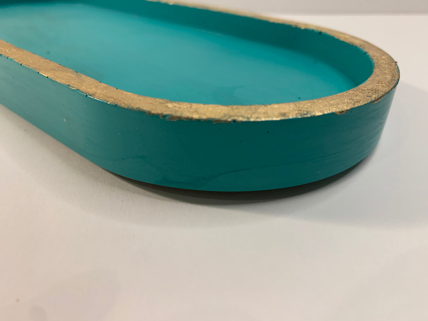 I'm fine | Golden large oval tray - defect