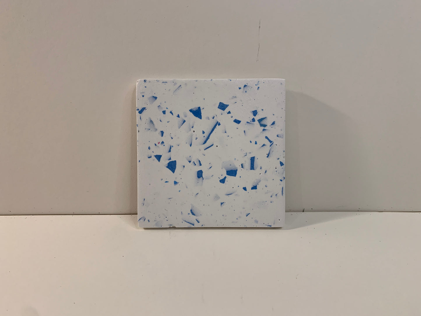I'm fine | Indigo single coaster - defect
