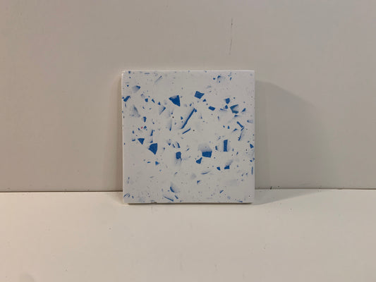 I'm fine | Indigo single coaster - defect