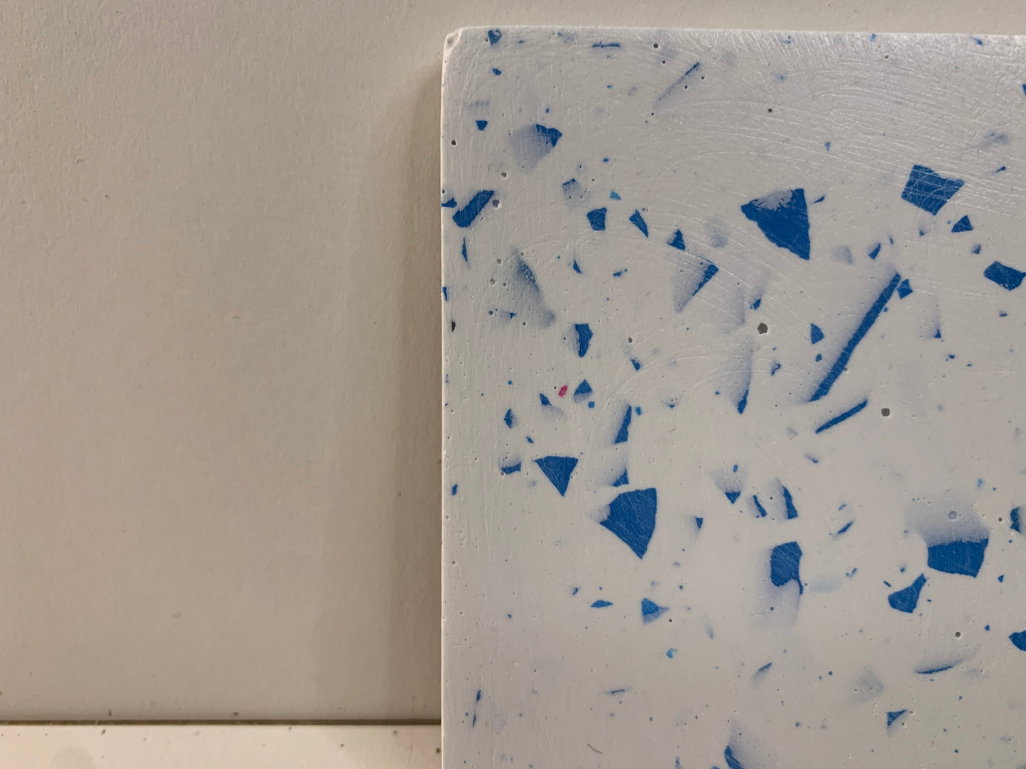 I'm fine | Indigo single coaster - defect