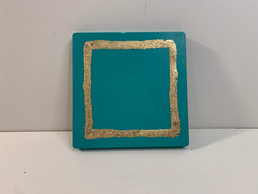 I'm fine | Golden single coaster - defect