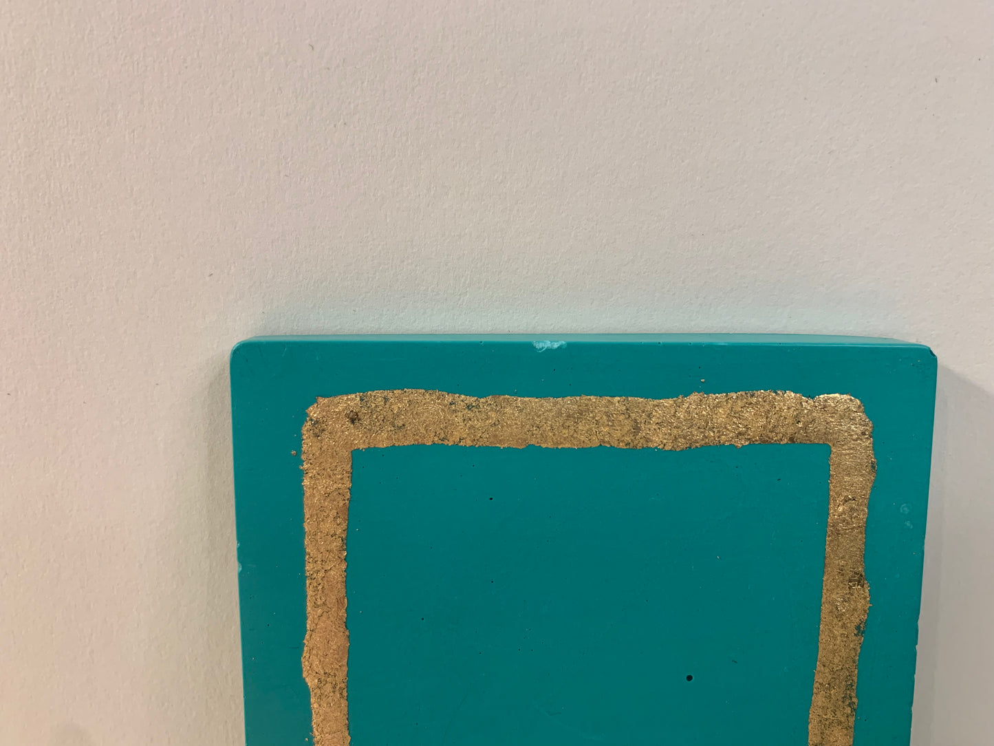 I'm fine | Golden single coaster - defect